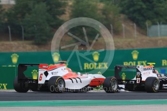 World © Octane Photographic Ltd. Saturday 25th July 2015. Trident – Luca Ghiotto  and ART Grand Prix – Esteban Ocon . GP3 Race 1 – Hungaroring, Hungary. Digital Ref. :