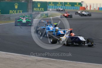 World © Octane Photographic Ltd. Saturday 25th July 2015. Carlin – Mitchell Gilbert and Jenzer Motorsport – Matheo Tuscher and Ralph Boschung. GP3 Race 1 – Hungaroring, Hungary. Digital Ref. :