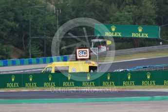 World © Octane Photographic Ltd. Saturday 25th July 2015. Yellow flag and safety car. GP3 Race 1 – Hungaroring, Hungary. Digital Ref. :