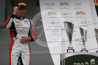 World © Octane Photographic Ltd. Saturday 25th July 2015. ART Grand Prix –  Marvin Kirchhofer (3rd). GP3 Race 1 Podium – Hungaroring, Hungary. Digital Ref. :