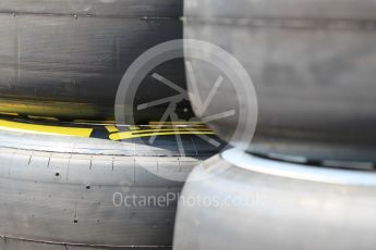 World © Octane Photographic Ltd. Thursday 23rd July 2015. GP2 tyres – Hungaroring, Hungary. Digital Ref. : 1344CB1L4444