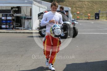 World © Octane Photographic Ltd. Thursday 23rd July 2015. Racing Engineering – Jordan King. GP2 Paddock – Hungaroring, Hungary. Digital Ref. : 1344CB1L4487