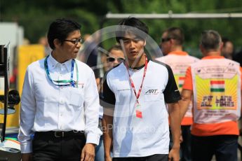 World © Octane Photographic Ltd. Thursday 23rd July 2015. ART Grand Prix – Nobuharu Matsushita. GP2 Paddock – Hungaroring, Hungary. Digital Ref. : 1344CB1L4493