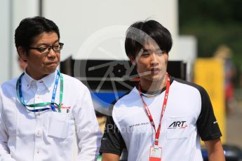 World © Octane Photographic Ltd. Thursday 23rd July 2015. ART Grand Prix – Nobuharu Matsushita. GP2 Paddock – Hungaroring, Hungary. Digital Ref. : 1344CB1L4503