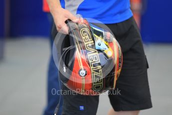 World © Octane Photographic Ltd. Thursday 23rd July 2015. Carlin – Sean Gelael. GP2 Paddock – Hungaroring, Hungary. Digital Ref. : 1344CB1L4527