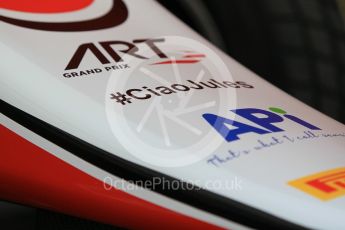 World © Octane Photographic Ltd. Thursday 23rd July 2015. ART Grand Prix – Marvin Kirchhofer #CiaoJules. GP3 Paddock – Hungaroring, Hungary. Digital Ref. : 1344CB1L4621