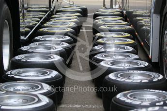 World © Octane Photographic Ltd. Thursday 23rd July 2015. GP2 tyres – Hungaroring, Hungary. Digital Ref. : 1344CB1L4628