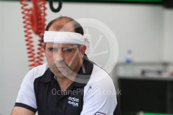 World © Octane Photographic Ltd. Thursday 23rd July 2015. Status Grand Prix. GP2 Garage – Hungaroring, Hungary. Digital Ref. : 1344CB7D7711