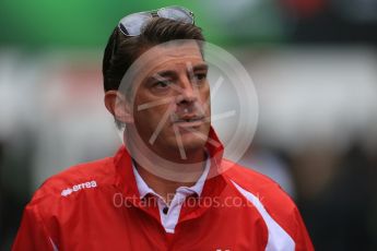 World © Octane Photographic Ltd. Manor Marussia F1 Team CEO – Graeme Lowdon. Saturday 5th September 2015, F1 Italian GP Paddock, Monza, Italy. Digital Ref: 1409LB1D0251