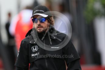 World © Octane Photographic Ltd. McLaren Honda MP4/30 – Fernando Alonso. Saturday 5th September 2015, F1 Italian GP Paddock, Monza, Italy. Digital Ref: 1409LB1D0280
