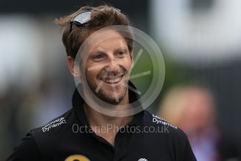 World © Octane Photographic Ltd. Lotus F1 Team E23 Hybrid – Romain Grosjean. Saturday 5th September 2015, F1 Italian GP Paddock, Monza, Italy. Digital Ref: 1409LB1D0352