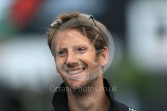 World © Octane Photographic Ltd. Lotus F1 Team E23 Hybrid – Romain Grosjean. Saturday 5th September 2015, F1 Italian GP Paddock, Monza, Italy. Digital Ref: 1409LB1D0358