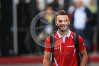 World © Octane Photographic Ltd. Manor Marussia F1 Team MR03B – William Stevens. Saturday 5th September 2015, F1 Italian GP Paddock, Monza, Italy. Digital Ref: 1409LB1D0465