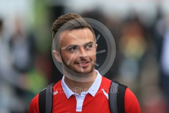 World © Octane Photographic Ltd. Manor Marussia F1 Team MR03B – William Stevens. Saturday 5th September 2015, F1 Italian GP Paddock, Monza, Italy. Digital Ref: 1409LB1D0471