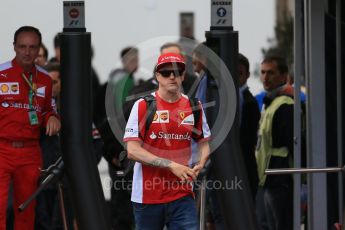 World © Octane Photographic Ltd. Scuderia Ferrari SF15-T– Kimi Raikkonen. Saturday 5th September 2015, F1 Italian GP Paddock, Monza, Italy. Digital Ref: 1409LB1D0549
