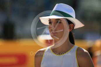 World © Octane Photographic Ltd. Grid girls. Sunday 6th September 2015, F1 Italian GP Drivers’ Parade, Monza, Italy. Digital Ref: 1418LB5D9060