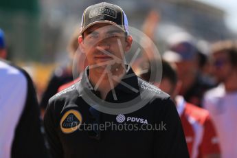 World © Octane Photographic Ltd. Lotus F1 Team E23 Hybrid – Pastor Maldonado. Sunday 6th September 2015, F1 Italian GP Drivers’ Parade, Monza, Italy. Digital Ref: 1418LB5D9102