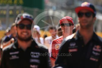 World © Octane Photographic Ltd. Scuderia Ferrari SF15-T– Kimi Raikkonen. Sunday 6th September 2015, F1 Italian GP Drivers’ Parade, Monza, Italy. Digital Ref: 1418LB5D9126