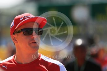 World © Octane Photographic Ltd. Scuderia Ferrari SF15-T– Kimi Raikkonen. Sunday 6th September 2015, F1 Italian GP Drivers’ Parade, Monza, Italy. Digital Ref: 1418LB5D9132