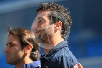 World © Octane Photographic Ltd. Sunday 6th September 2015, F1 Italian GP Justin Wilson 1 minute’s silence, Monza, Italy. Digital Ref: 1418LB5D9142
