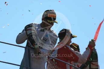 World © Octane Photographic Ltd. Mercedes AMG Petronas F1 W06 Hybrid – Lewis Hamilton (1st). Sunday 6th September 2015, F1 Italian GP Podium, Monza, Italy. Digital Ref: 1420LB1D3137