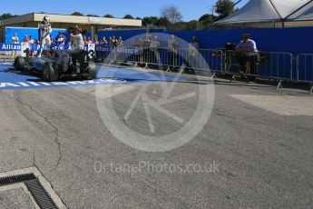 World © Octane Photographic Ltd. Mercedes AMG Petronas F1 W06 Hybrid – Lewis Hamilton (1st). Sunday 6th September 2015, F1 Italian GP Parc Ferme, Monza, Italy. Digital Ref: 1420LB5D9349