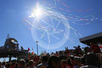 World © Octane Photographic Ltd. The crowds by the podium. Sunday 6th September 2015, F1 Italian GP Podium, Monza, Italy. Digital Ref: 1420LB5D9413