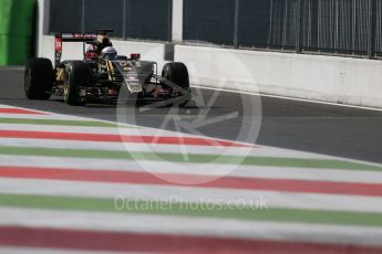 World © Octane Photographic Ltd. Lotus F1 Team E23 Hybrid – Romain Grosjean. Saturday 5th September 2015, F1 Italian GP Practice 3, Monza, Italy. Digital Ref: 1411LB1D0737
