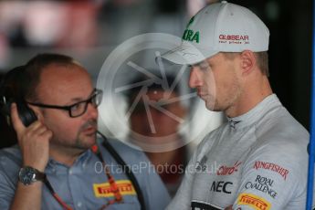 World © Octane Photographic Ltd. Sahara Force India VJM08B – Nico Hulkenberg. Saturday 5th September 2015, F1 Italian GP Practice 3, Monza, Italy. Digital Ref: 1411LB1D0959