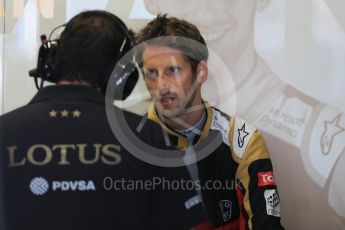 World © Octane Photographic Ltd. Lotus F1 Team E23 Hybrid – Romain Grosjean. Saturday 5th September 2015, F1 Italian GP Practice 3, Monza, Italy. Digital Ref: 1411LB1D0975
