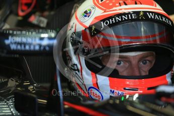 World © Octane Photographic Ltd. McLaren Honda MP4/30 - Jenson Button. Saturday 5th September 2015, F1 Italian GP Practice 3, Monza, Italy. Digital Ref: 1411LB1D1091