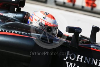 World © Octane Photographic Ltd. McLaren Honda MP4/30 - Jenson Button. Saturday 5th September 2015, F1 Italian GP Practice 3, Monza, Italy. Digital Ref: 1411LB1D1115