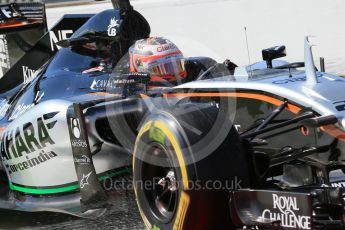 World © Octane Photographic Ltd. Sahara Force India VJM08B – Nico Hulkenberg. Saturday 5th September 2015, F1 Italian GP Practice 3, Monza, Italy. Digital Ref: 1411LB1D1250