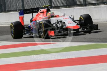 World © Octane Photographic Ltd. Manor Marussia F1 Team MR03B – Roberto Merhi. Saturday 5th September 2015, F1 Italian GP Practice 3, Monza, Italy. Digital Ref: 1411LB1D1276