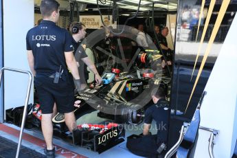 World © Octane Photographic Ltd. Lotus F1 Team E23 Hybrid – Pastor Maldonado. Saturday 5th September 2015, F1 Italian GP Practice 3, Monza, Italy. Digital Ref: 1411LB5D8613