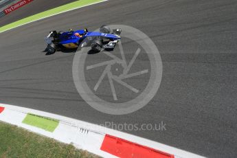 World © Octane Photographic Ltd. Sauber F1 Team C34-Ferrari – Felipe Nasr. Saturday 5th September 2015, F1 Italian GP Qualifying, Monza, Italy. Digital Ref: 1412LB1D1400