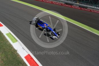 World © Octane Photographic Ltd. Sauber F1 Team C34-Ferrari – Felipe Nasr. Saturday 5th September 2015, F1 Italian GP Qualifying, Monza, Italy. Digital Ref: 1412LB1D1493