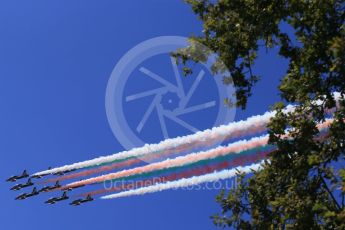 World © Octane Photographic Ltd. Frecce Tricolori - Italian Aerobatic team. Sunday 6th September 2015, F1 Italian GP Race, Monza, Italy. Digital Ref: 1419LB1D2562