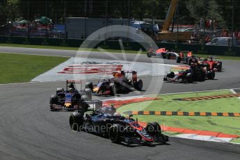World © Octane Photographic Ltd. McLaren Honda MP4/30 - Jenson Button. Sunday 6th September 2015, F1 Italian GP Race, Monza, Italy. Digital Ref: 1419LB1D2739