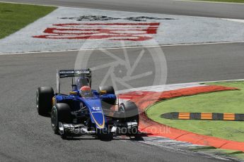 World © Octane Photographic Ltd. Sauber F1 Team C34-Ferrari – Felipe Nasr. Sunday 6th September 2015, F1 Italian GP Race, Monza, Italy. Digital Ref: 1419LB1D2764