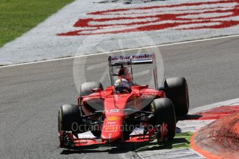 World © Octane Photographic Ltd. Scuderia Ferrari SF15-T– Sebastian Vettel. Sunday 6th September 2015, F1 Italian GP Race, Monza, Italy. Digital Ref: 1419LB5D9198