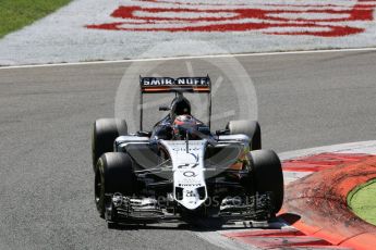 World © Octane Photographic Ltd. Sahara Force India VJM08B – Nico Hulkenberg. Sunday 6th September 2015, F1 Italian GP Race, Monza, Italy. Digital Ref: 1419LB5D9216