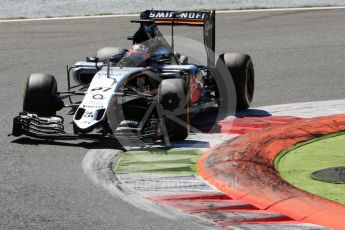World © Octane Photographic Ltd. Sahara Force India VJM08B – Nico Hulkenberg. Sunday 6th September 2015, F1 Italian GP Race, Monza, Italy. Digital Ref: 1419LB5D9266