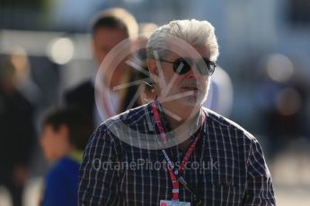 World © Octane Photographic Ltd. George Lucas. Sunday 6th September 2015, F1 Italian GP Paddock, Monza, Italy. Digital Ref: 1417LB1D1999