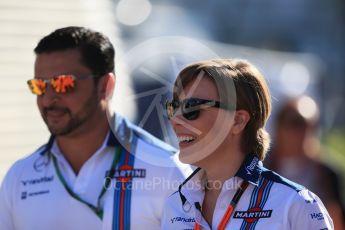 World © Octane Photographic Ltd. Wiliams Martini Racing - Claire Williams. Sunday 6th September 2015, F1 Italian GP Paddock, Monza, Italy. Digital Ref: 1417LB1D2068