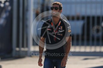 World © Octane Photographic Ltd. Infiniti Red Bull Racing RB11 – Daniel Ricciardo. Sunday 6th September 2015, F1 Italian GP Paddock, Monza, Italy. Digital Ref: 1417LB1D2113