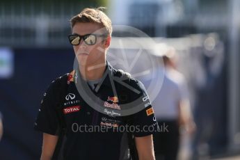 World © Octane Photographic Ltd. Infiniti Red Bull Racing RB11 – Daniil Kvyat. Sunday 6th September 2015, F1 Italian GP Paddock, Monza, Italy. Digital Ref: 1417LB1D2136