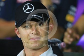 World © Octane Photographic Ltd. FIA Drivers’ Press Conference. Thursday 3rd September 2015, F1 Italian GP Press Conference, Monza, Italy. Nico Rosberg - Mercedes AMG Petronas. Digital Ref: 1401LB1D8213