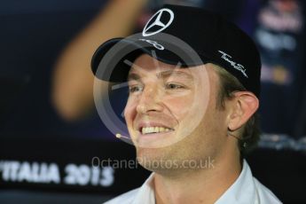 World © Octane Photographic Ltd. FIA Drivers’ Press Conference. Thursday 3rd September 2015, F1 Italian GP Press Conference, Monza, Italy. Nico Rosberg - Mercedes AMG Petronas. Digital Ref: 1401LB1D8246