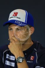 World © Octane Photographic Ltd. FIA Drivers’ Press Conference. Thursday 3rd September 2015, F1 Italian GP Press Conference, Monza, Italy. Marcus Ericsson – Sauber F1 Team. Digital Ref: 1401LB1D8282